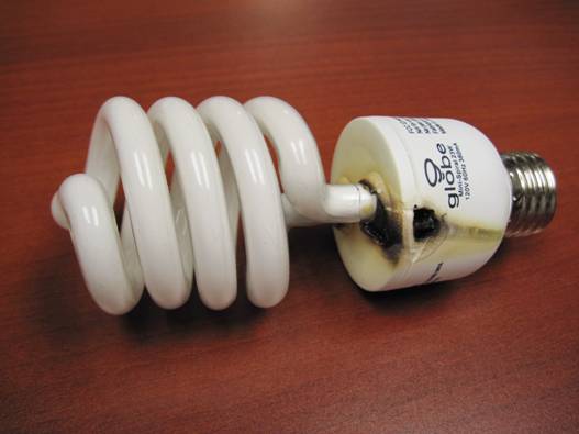 Burned CFL
